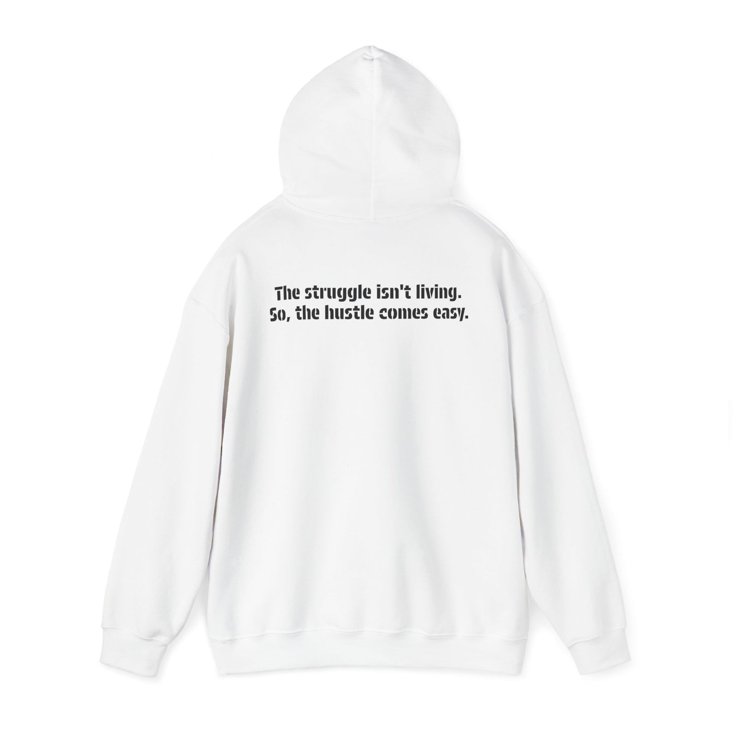 Action - Heavy Blend™ Hooded Sweatshirt - White - Aethos Clothing